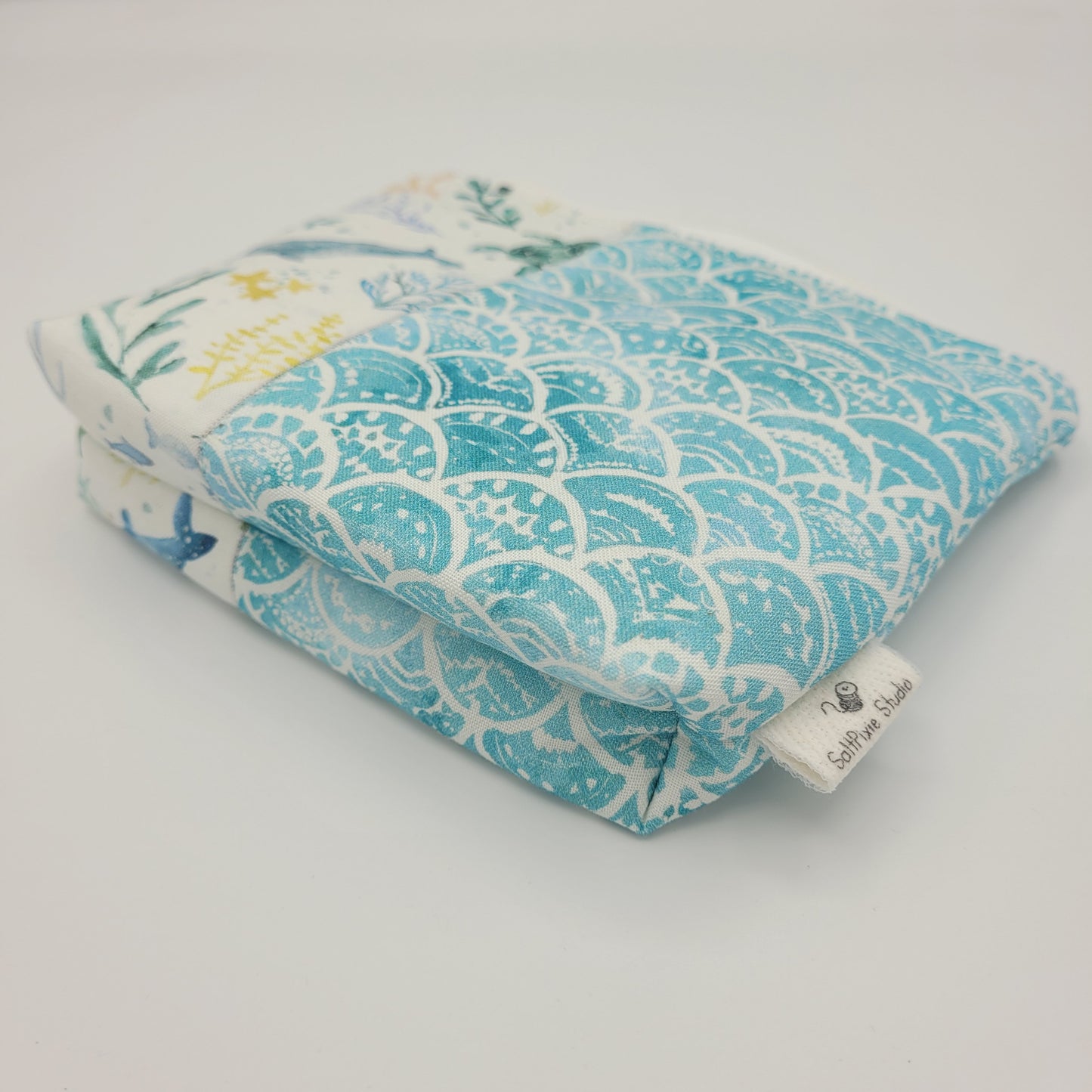 Zipper Pouch | Cecily Bag | Nautical Print Split | Small