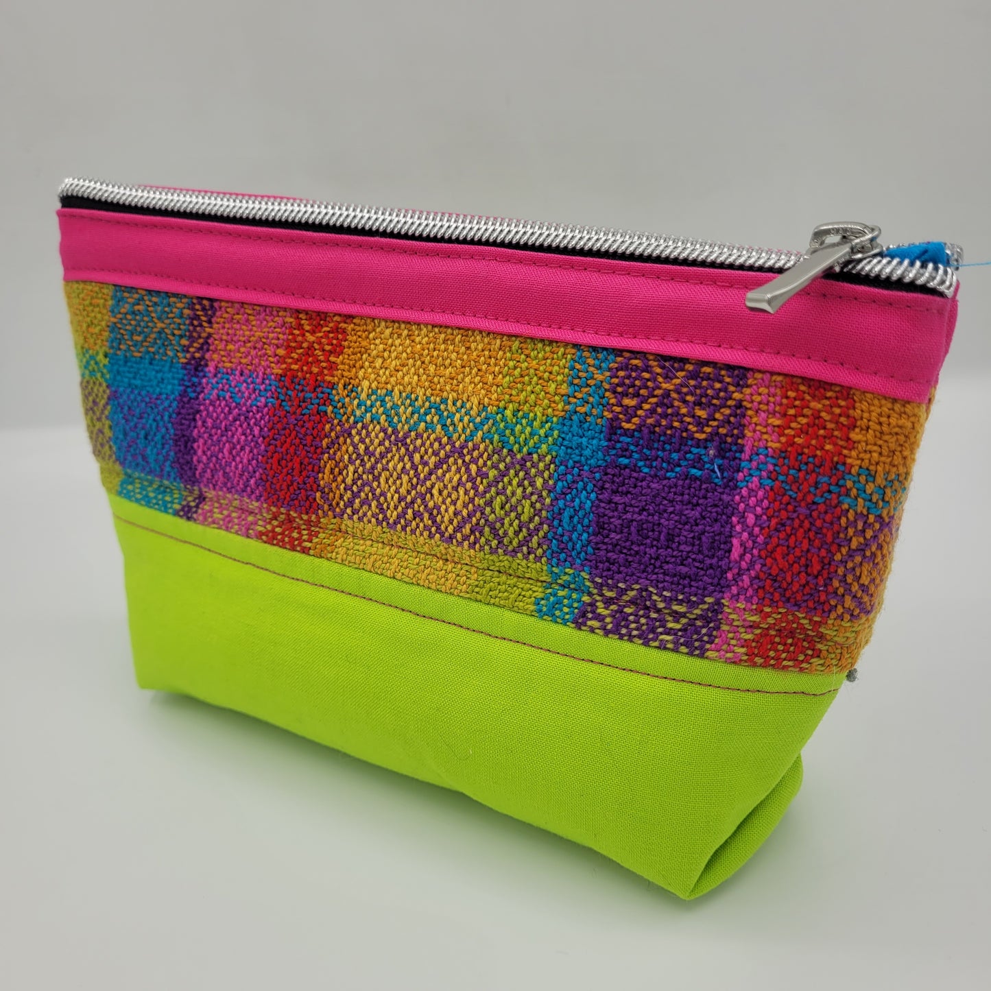 Zipper Pouch | Zipper Bag | Vibrant Rainbow | Small