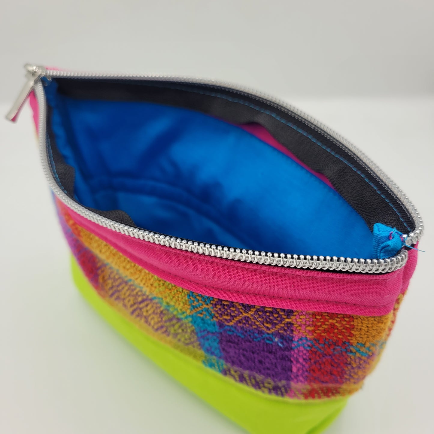 Zipper Pouch | Zipper Bag | Vibrant Rainbow | Small