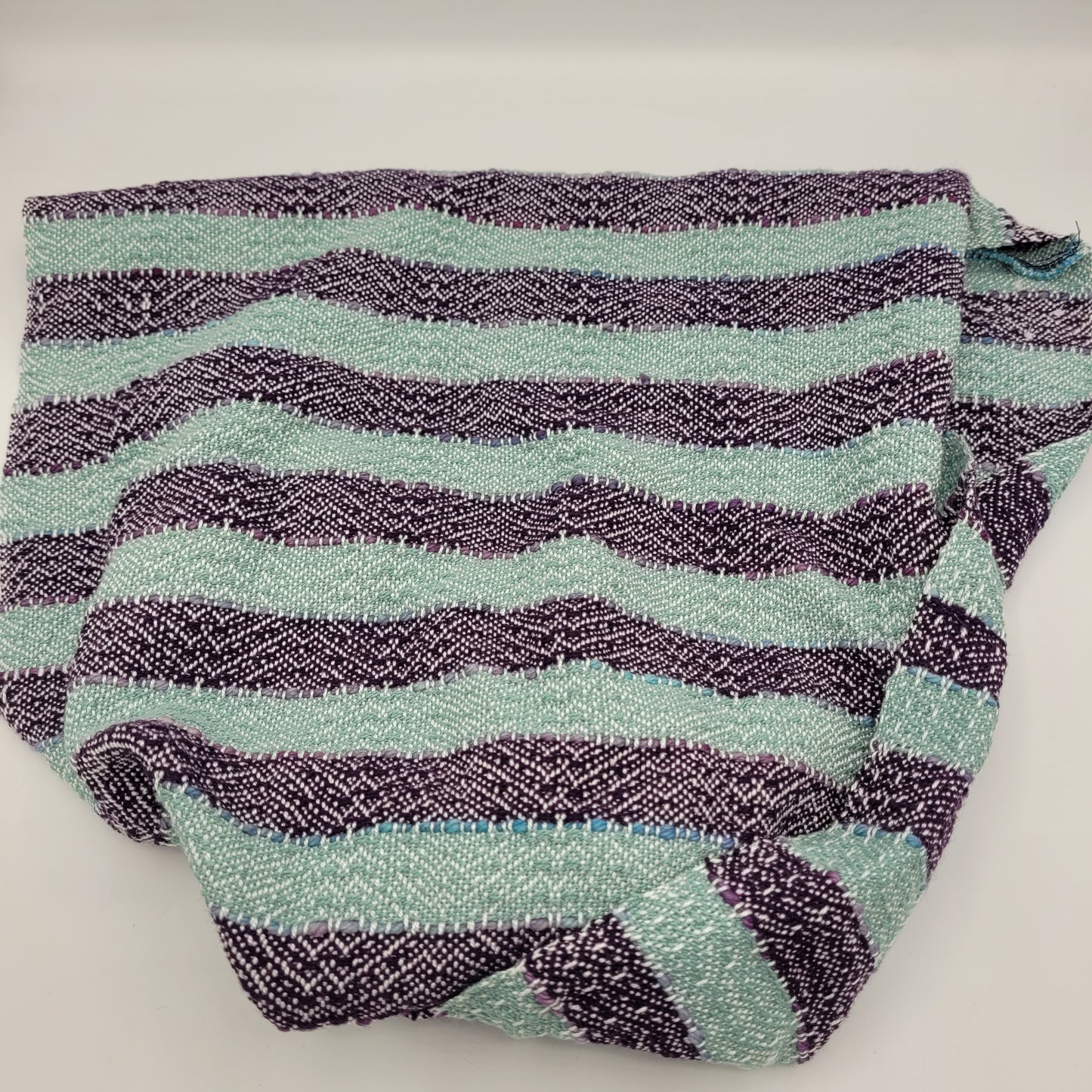 Cowl | Purple & Blue | Cotton & Tencel Blend | Twisted Mobius Cowl