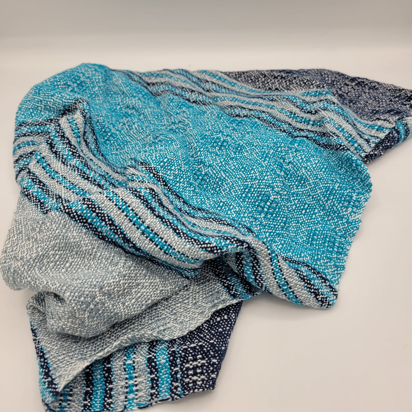 Cowl | Blues Blend | Rayon & Tencel Blend | Twisted Mobius Cowl