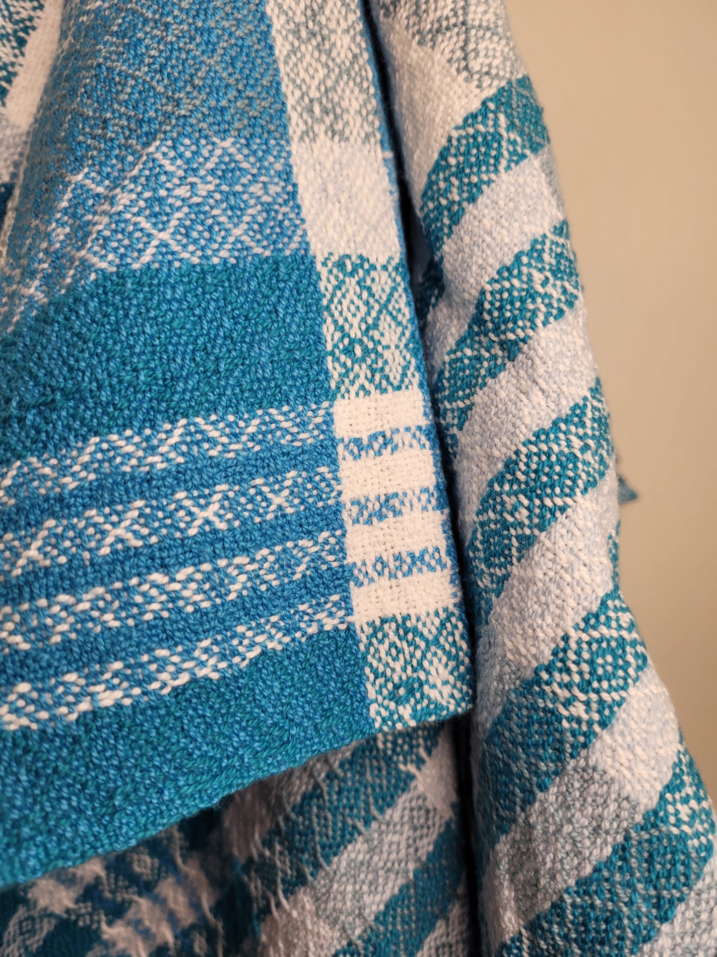 Dishtowel | Handwoven Kitchen Towel | Beachside Blues | Blues & White | Variant 5