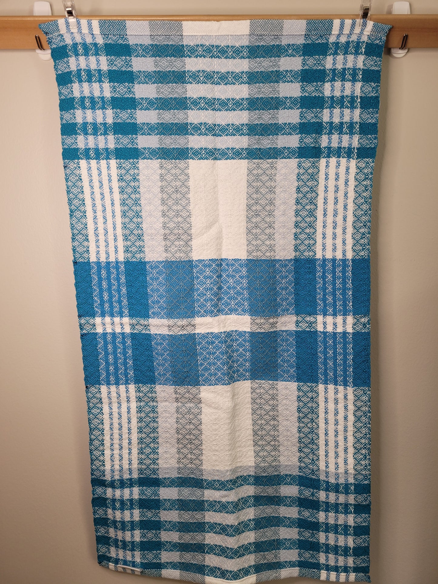 Dishtowel | Handwoven Kitchen Towel | Beachside Blues | Blues & White | Variant 5