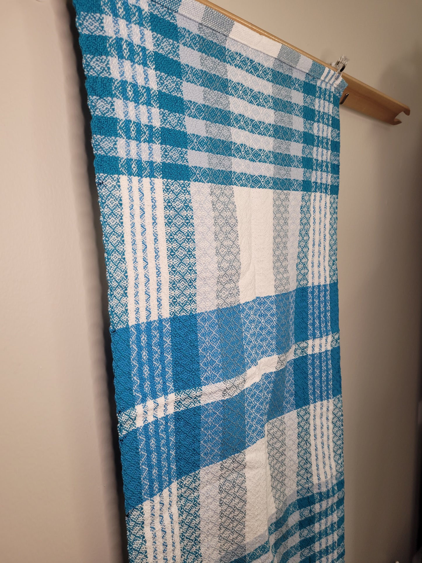 Dishtowel | Handwoven Kitchen Towel | Beachside Blues | Blues & White | Variant 5