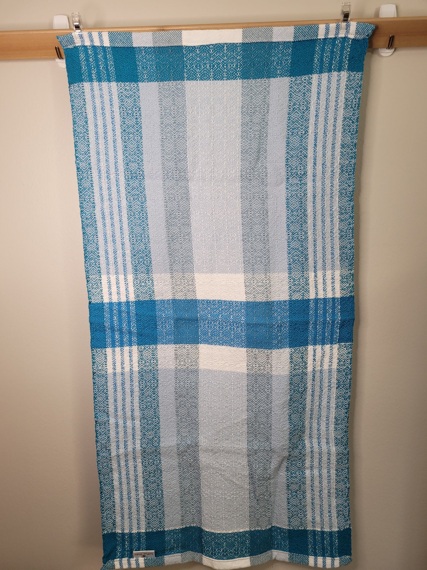 Dishtowel | Handwoven Kitchen Towel | Beachside Blues | Blues & White | Variant 6