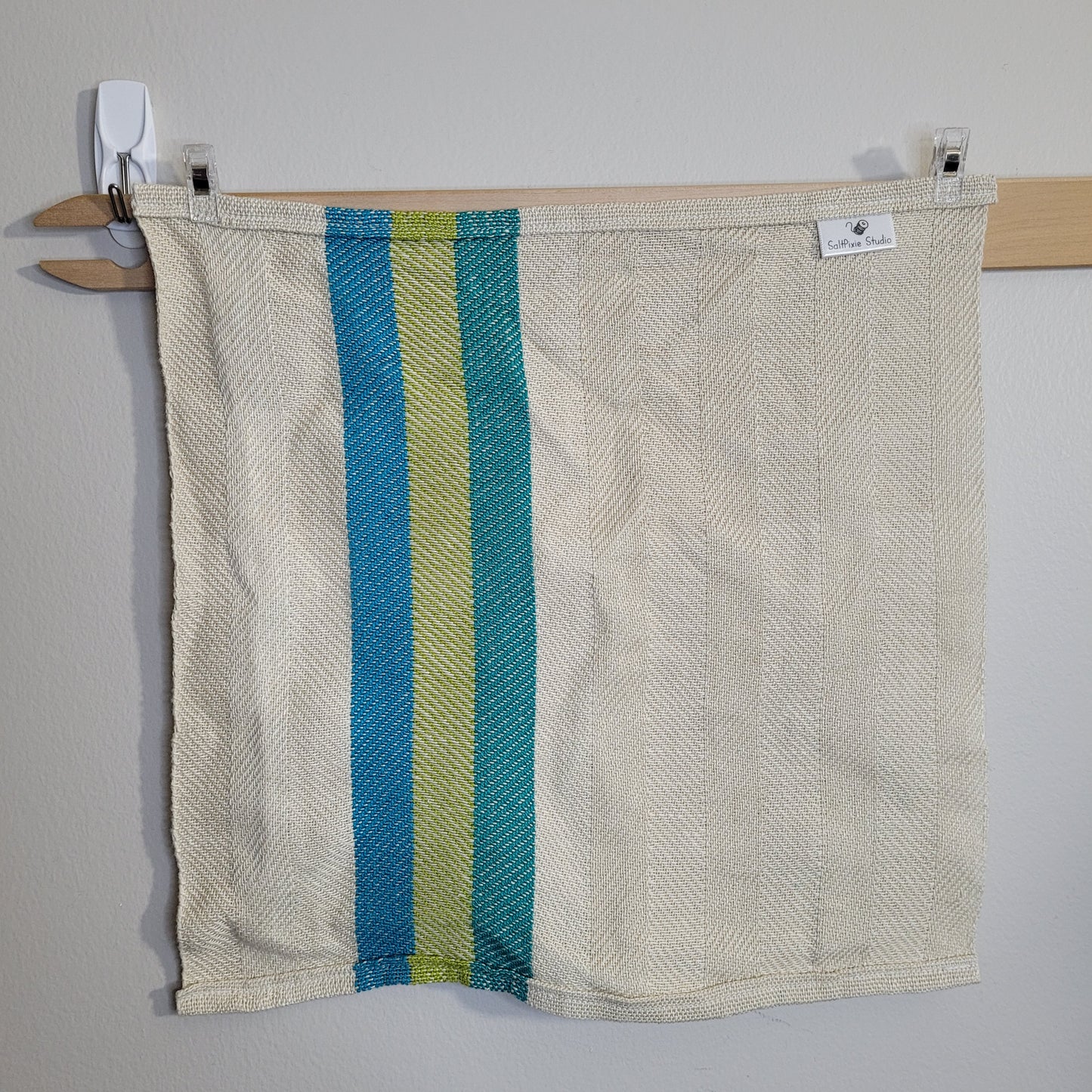 Napkin | Handwoven | 3 Color Stripe | Cotton & Linen | 13" x 13"