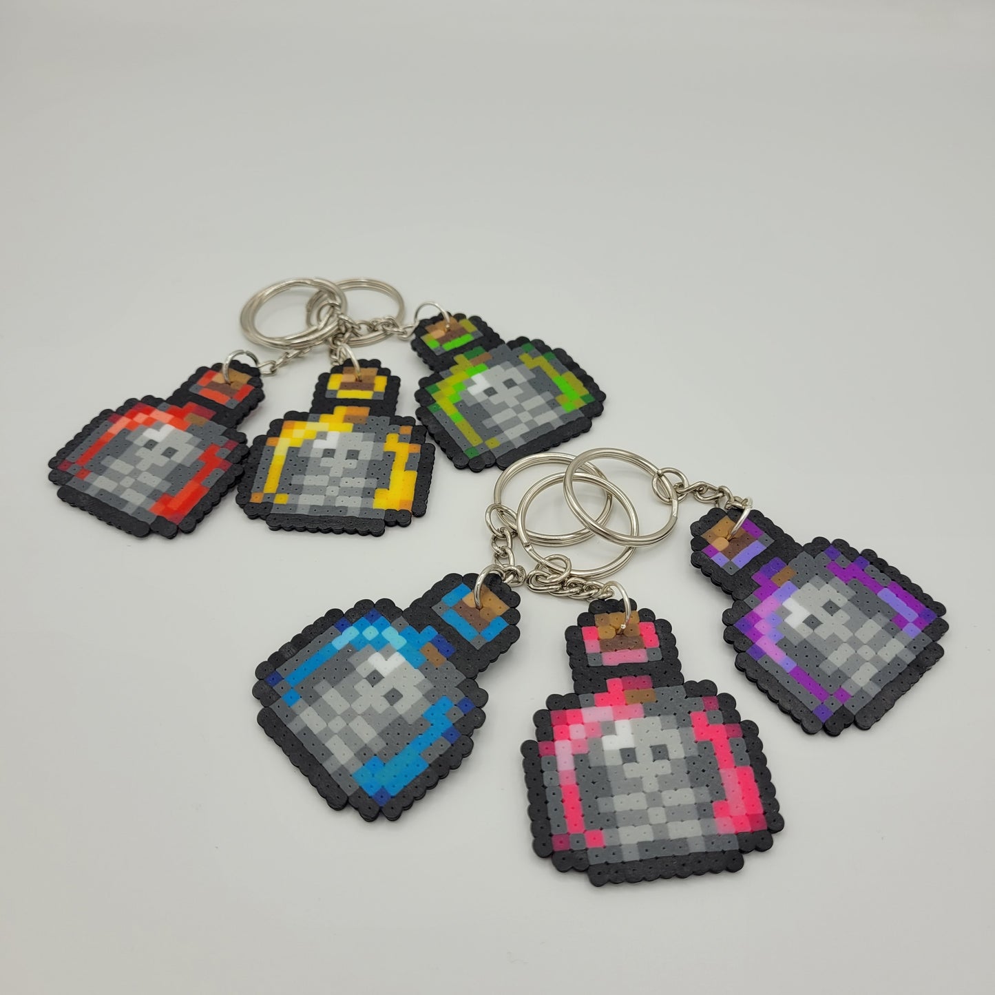 Mini Perler Potion Keychain Set #1