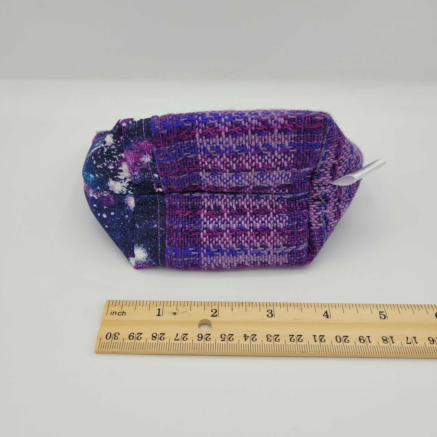 Trinket Bag | Handwoven + Cotton | Purple Galaxy Print