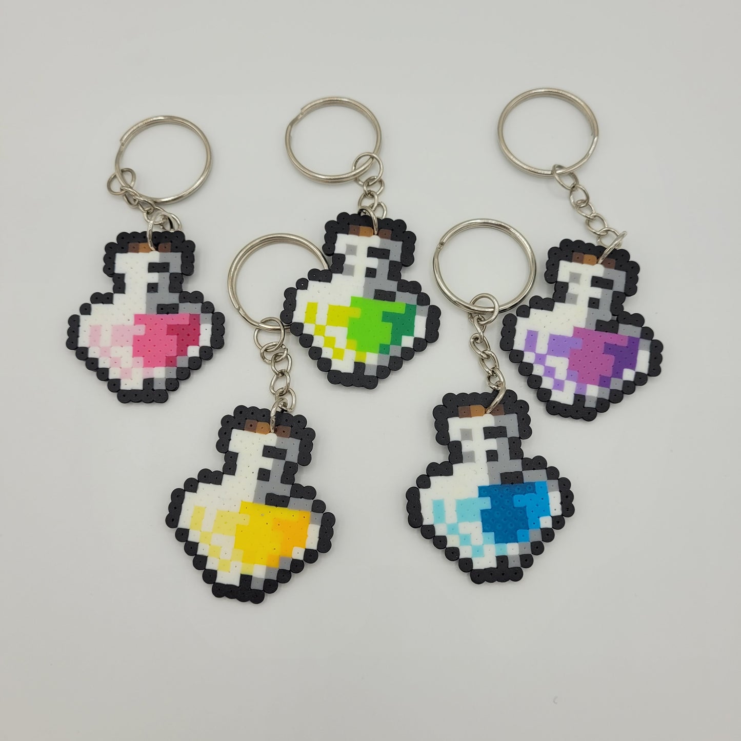 Mini Perler Potion Keychain Set #4