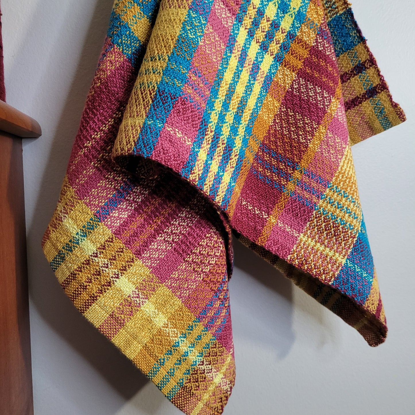 Dishtowel | Handwoven Kitchen Towel | 7 Color Stripes | Summer Sunset | Honey