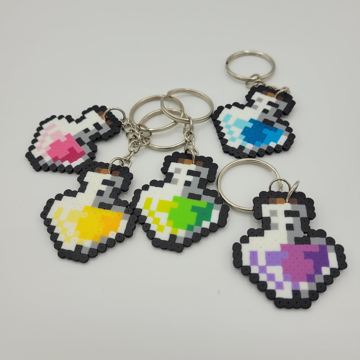 Mini Perler Potion Keychain Set #4