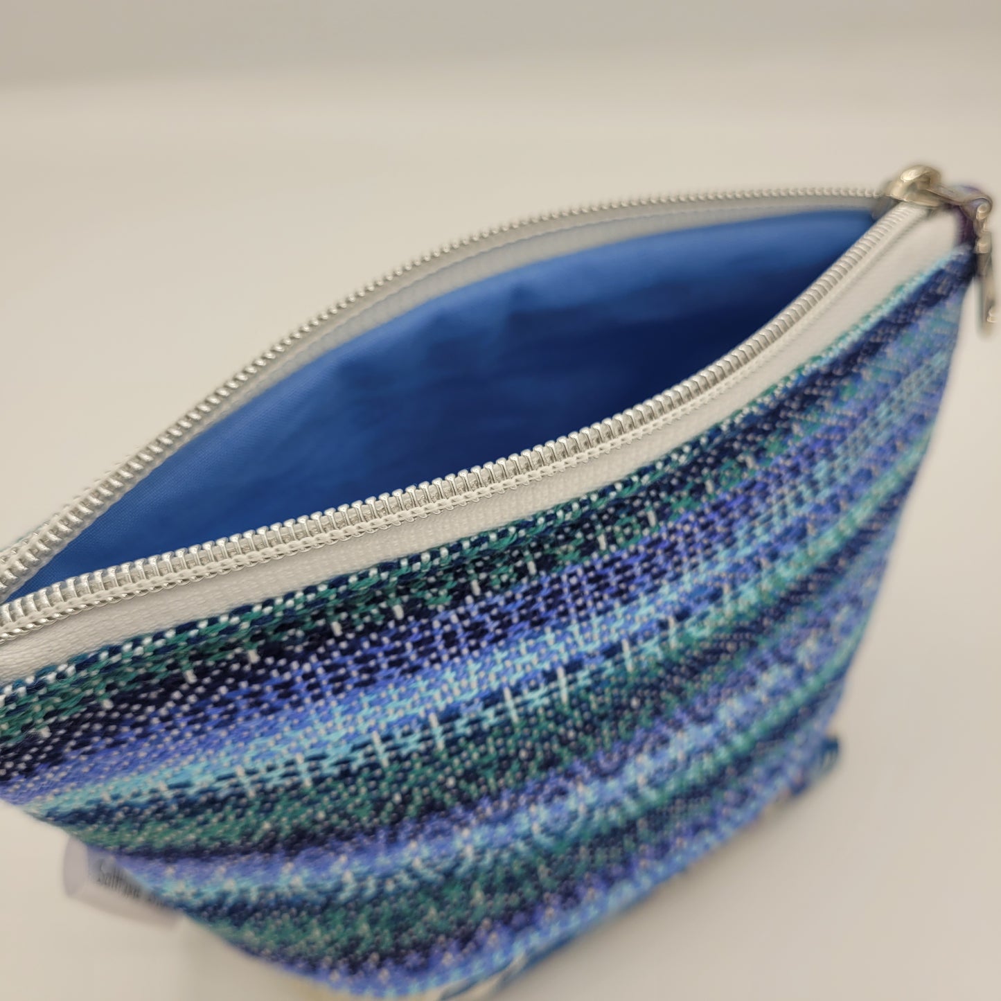 Zipper Pouch | Handwoven + Linen | Seaside Tide Pools | Small