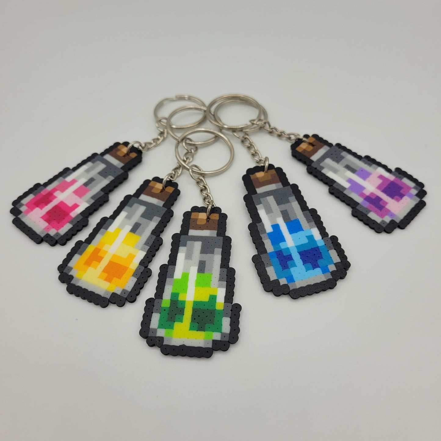 Mini Perler Potion Keychain Set #6