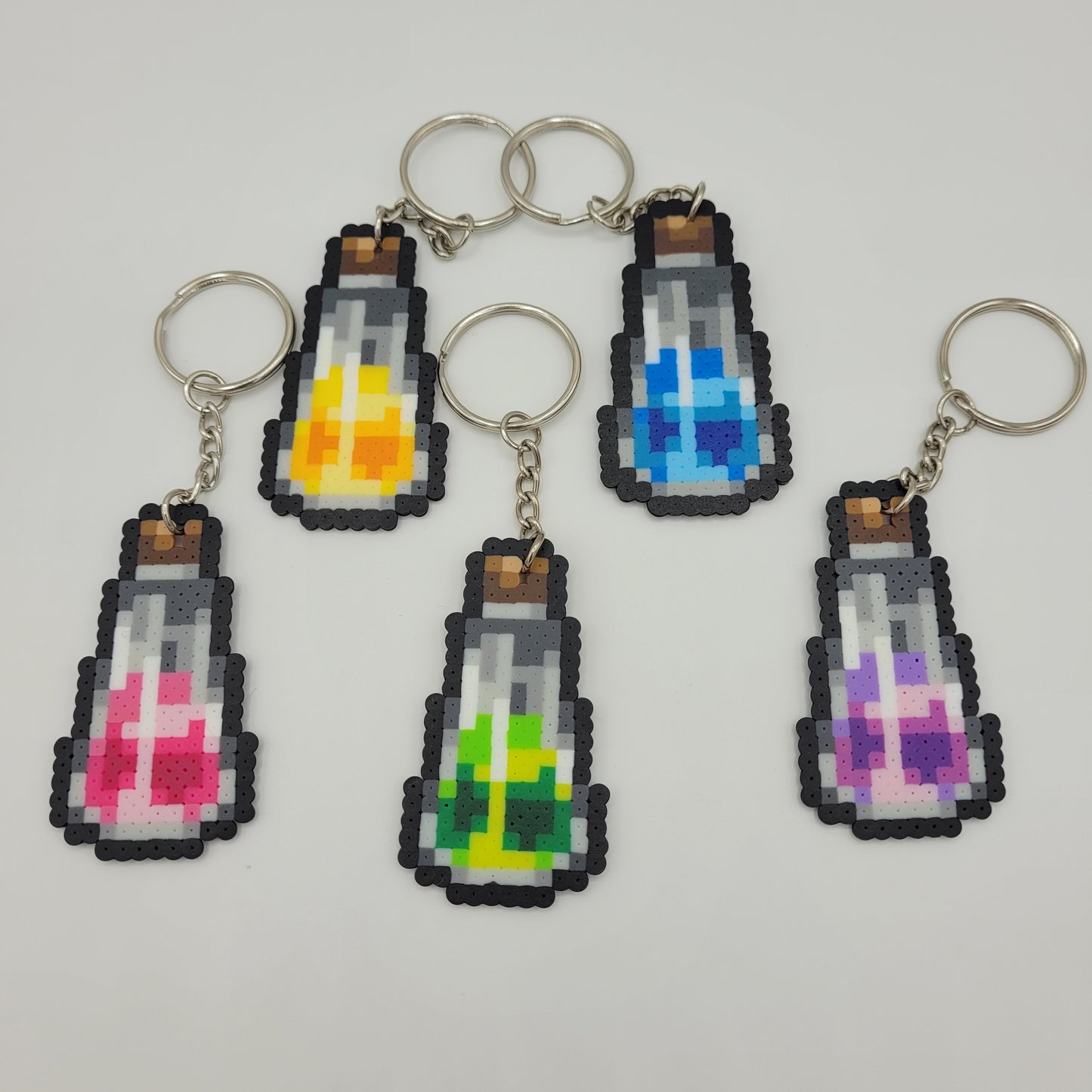 Mini Perler Potion Keychain Set #6