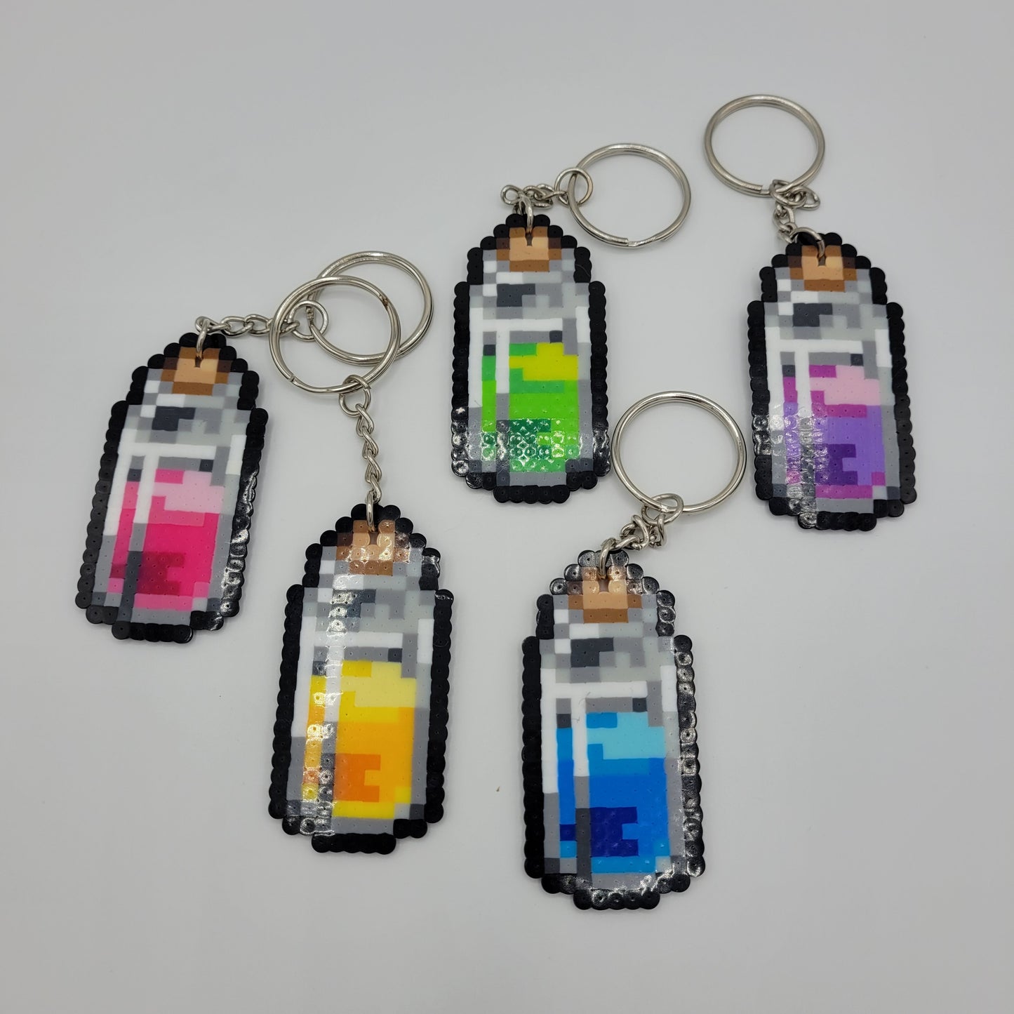 Mini Perler Potion Keychain Set #5