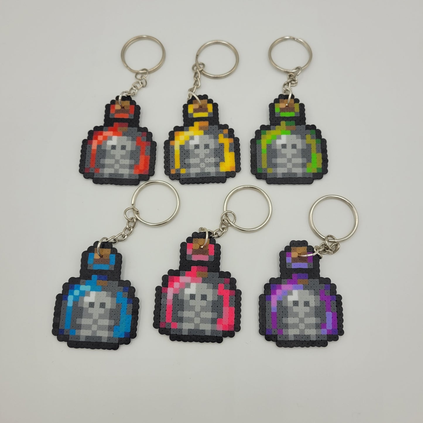 Mini Perler Potion Keychain Set #1