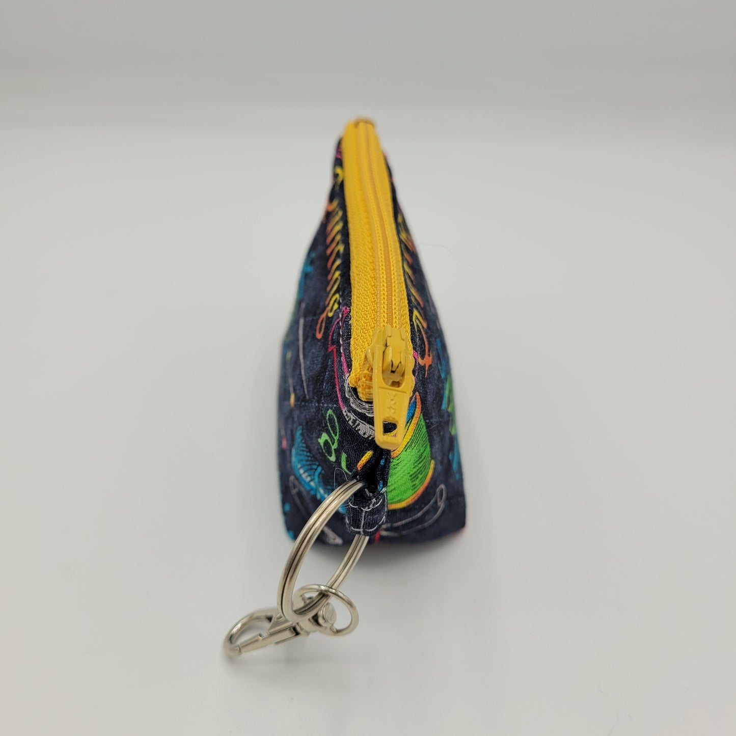 Super Tiny Mini Zip Clip Pouch | Cotton | Sewing Theme