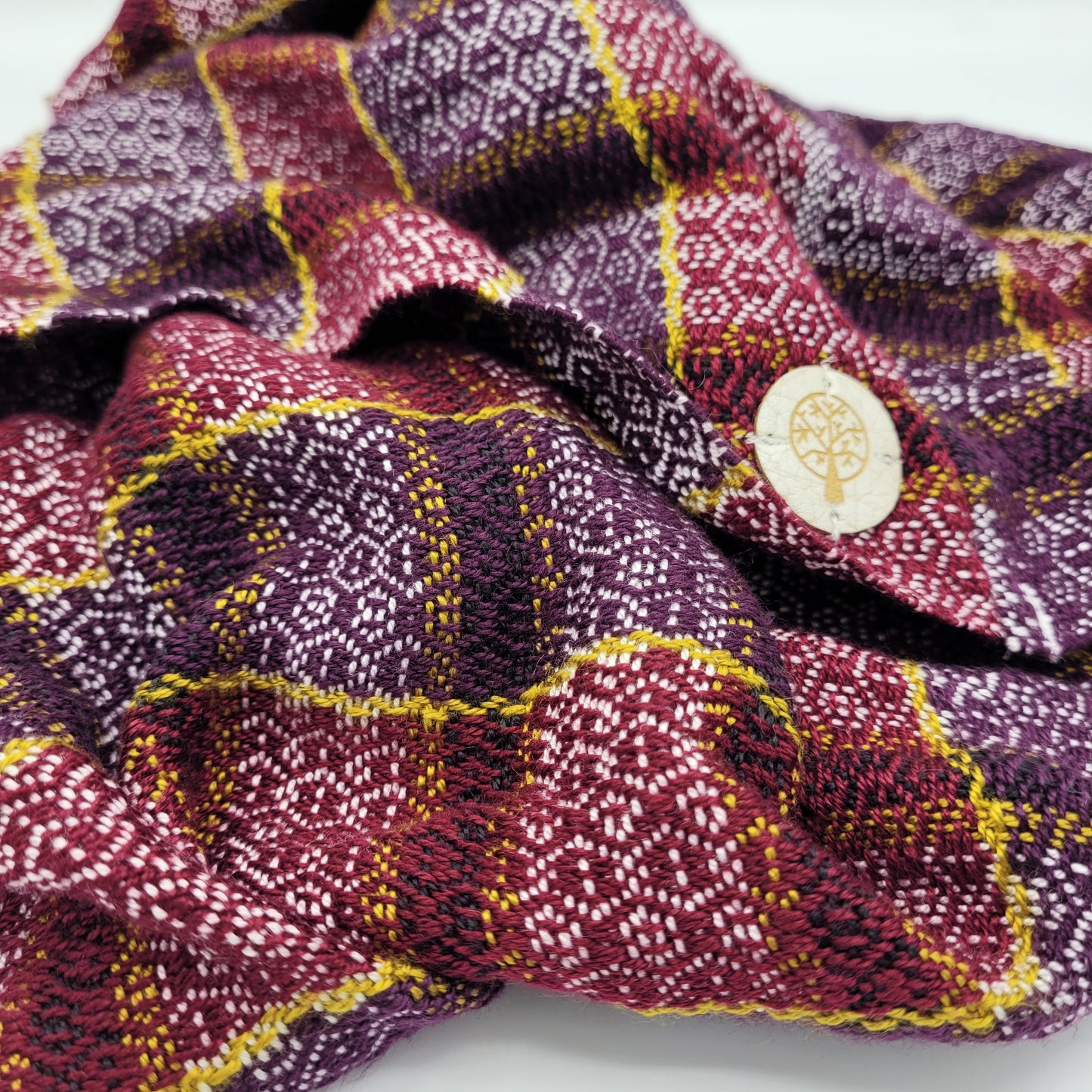 Cowl | Royal Red/Purple | Rayon & Tencel Blend | Twisted Mobius Cowl