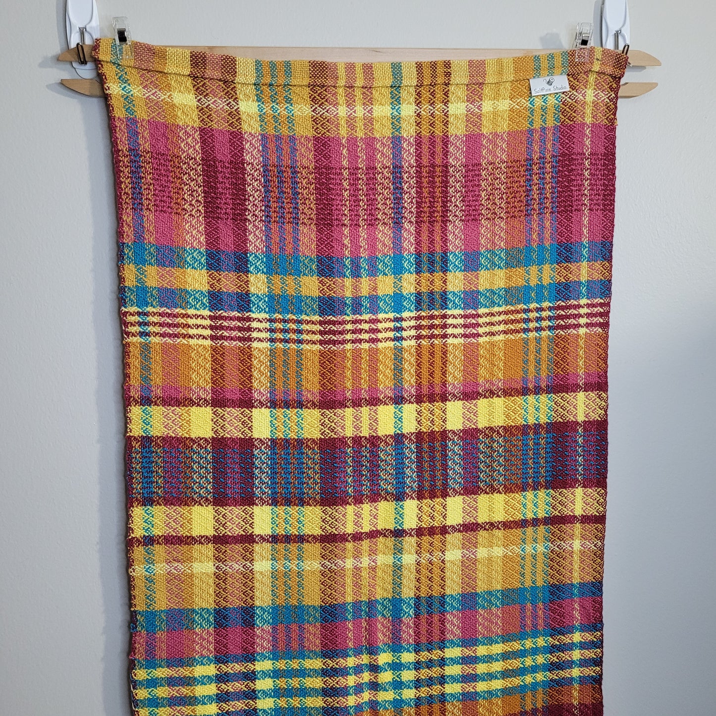 Dishtowel | Handwoven Kitchen Towel | 7 Color Stripes | Summer Sunset | Honey