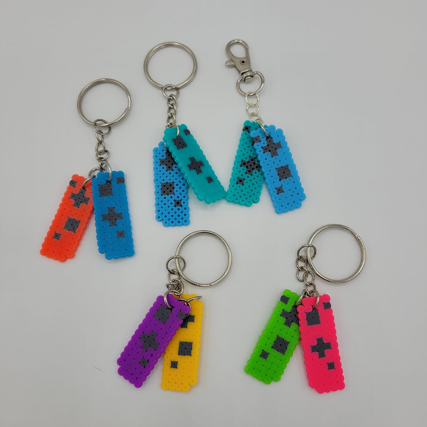 Mini Perler Game Controller Keychain Set #2