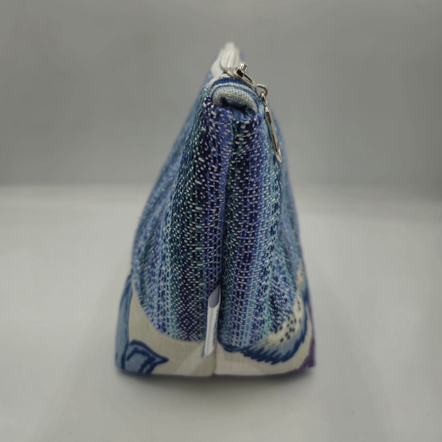 Zipper Pouch | Handwoven + Linen | Seside Tide Pools | Medium