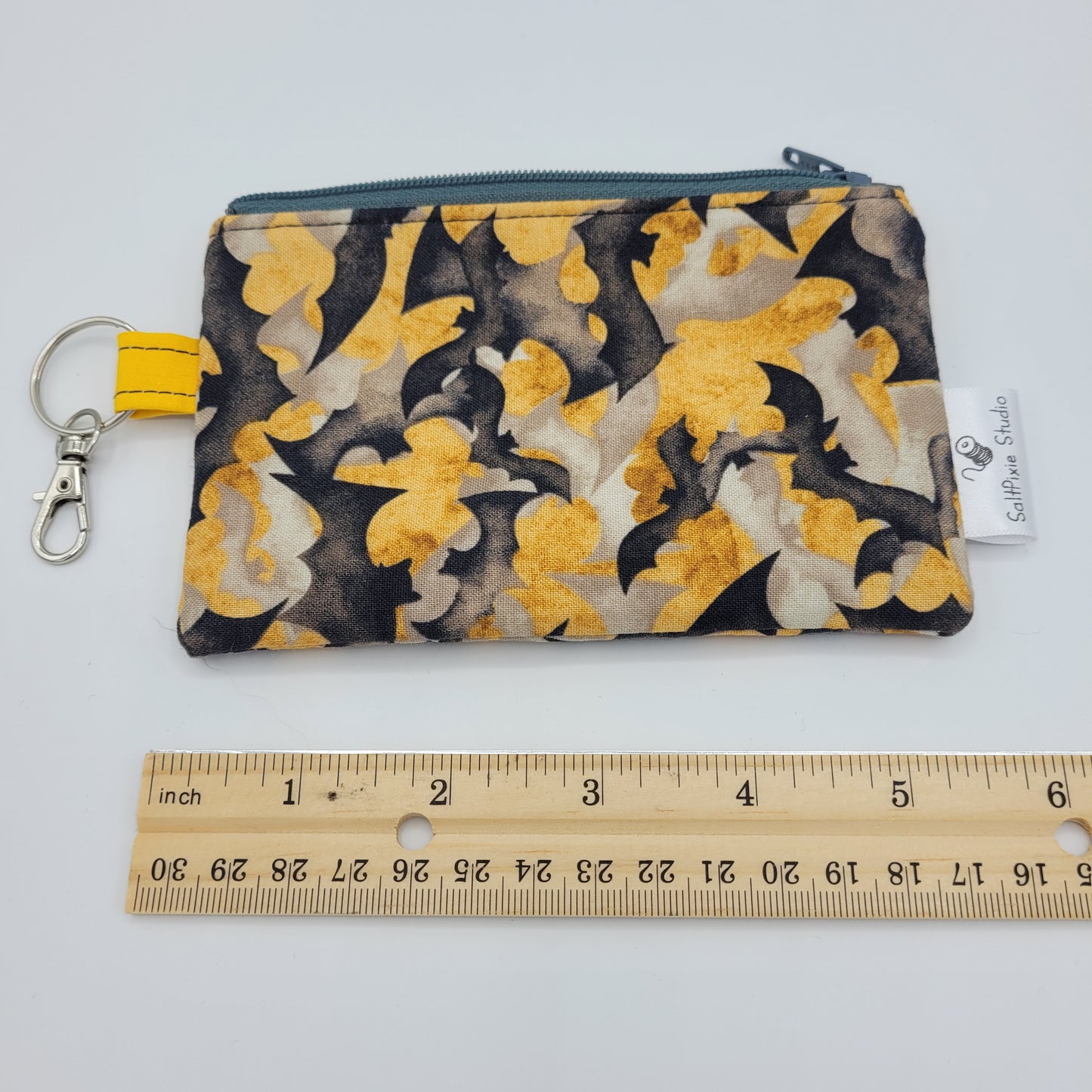 Mini Zipper Pouch | Quilter's Cotton | Multicolor Bats