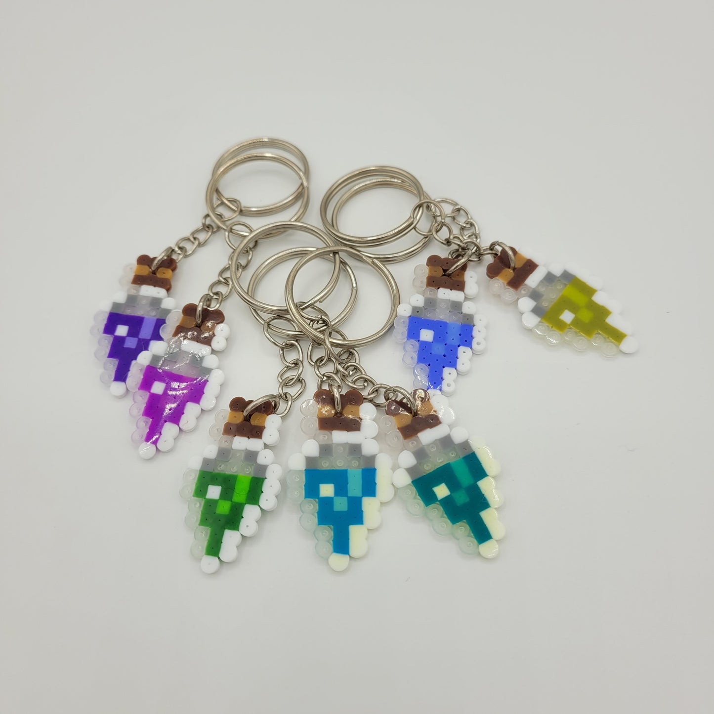 Mini Perler Tiny Potion Keychain Set #2
