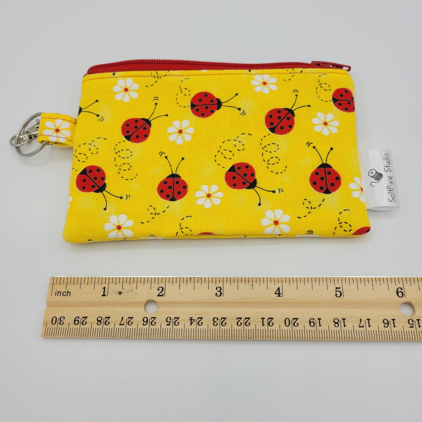 Mini Zipper Pouch | Quilter's Cotton | Ladybug Fun