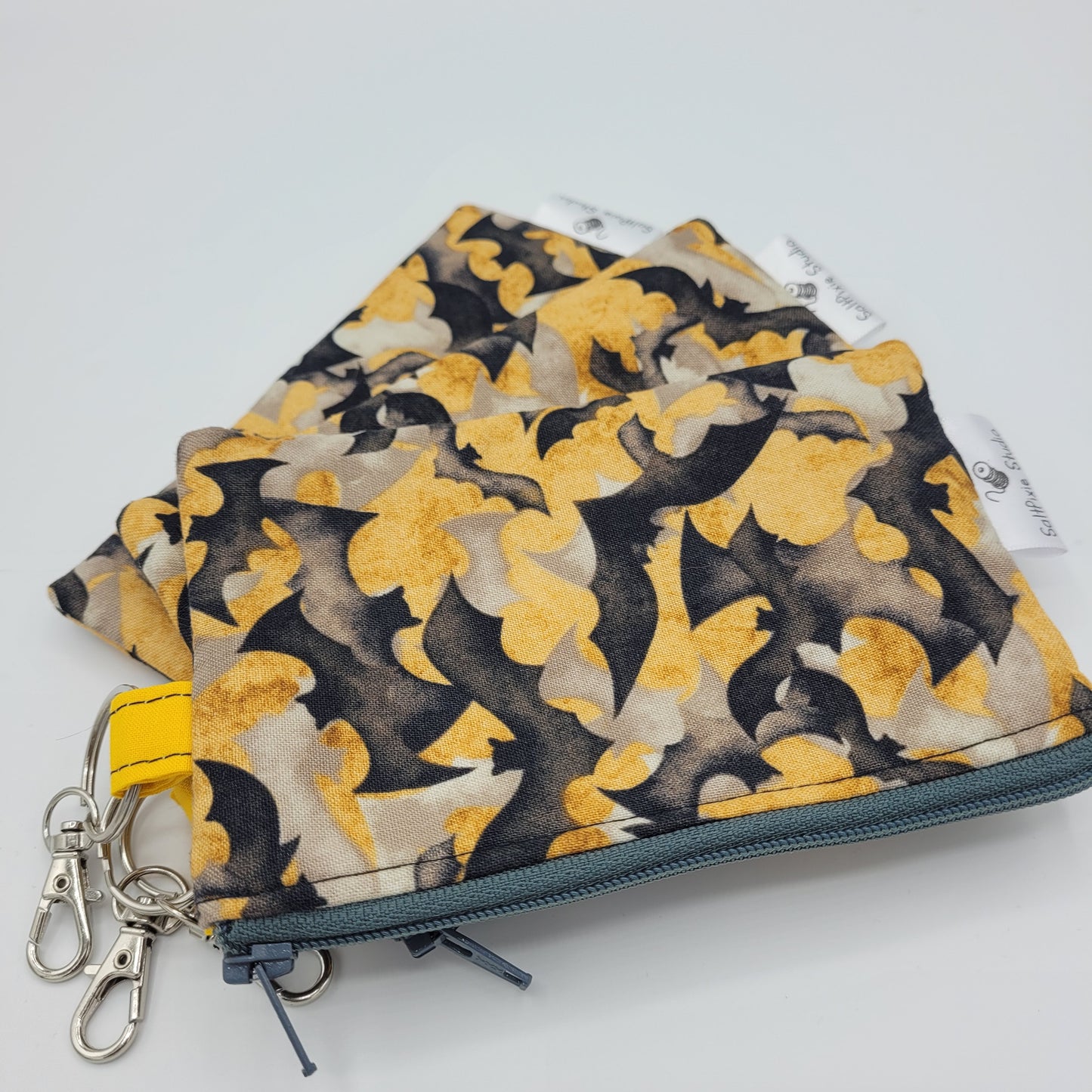Mini Zipper Pouch | Quilter's Cotton | Multicolor Bats