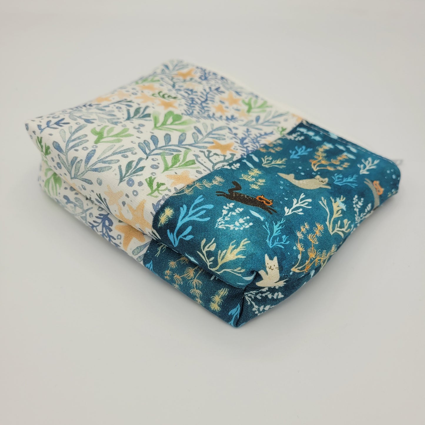 Zipper Pouch | Cecily Bag | Nautical Print Split | Small