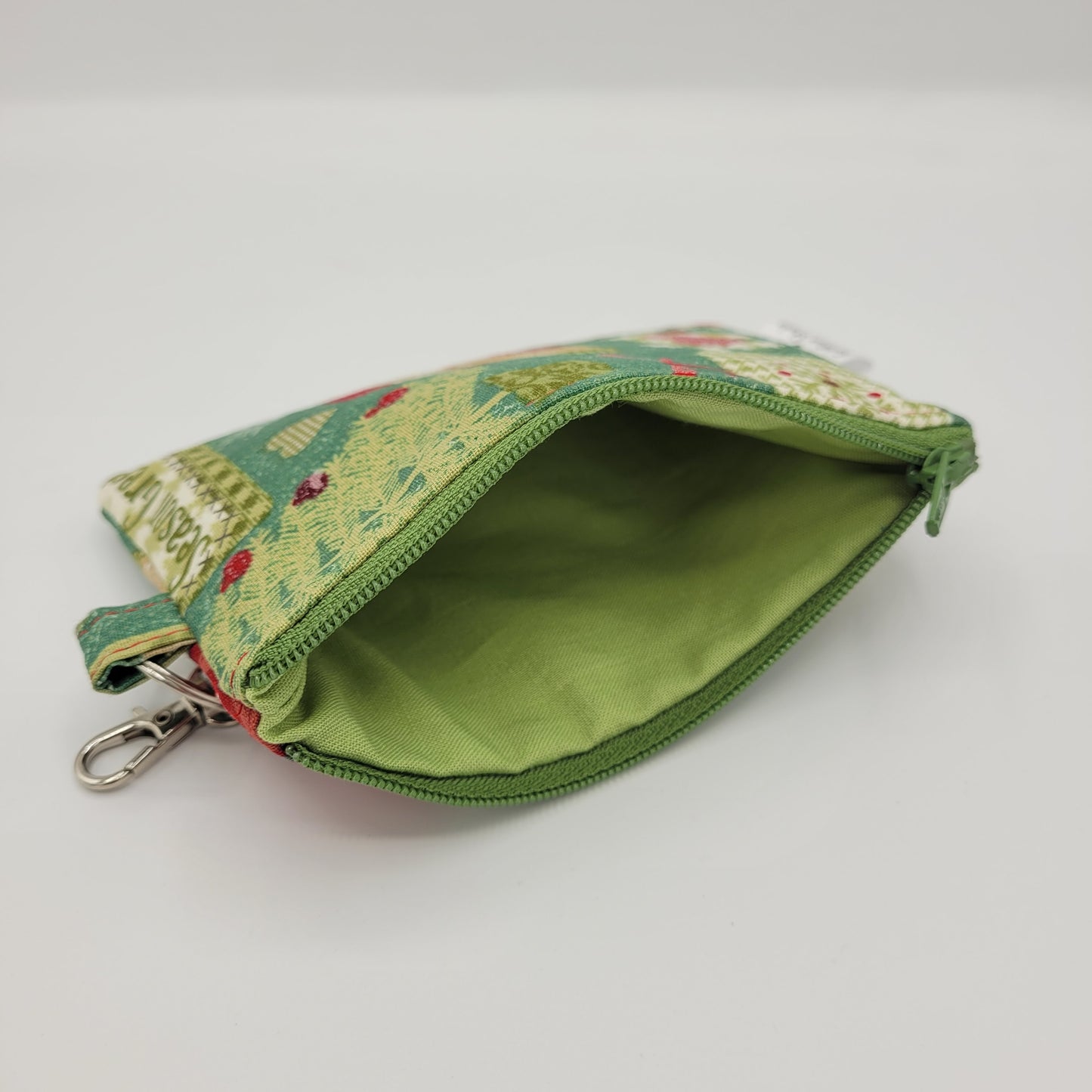 Mini Zipper Pouch | Quilter's Cotton | Holiday Stocking Print