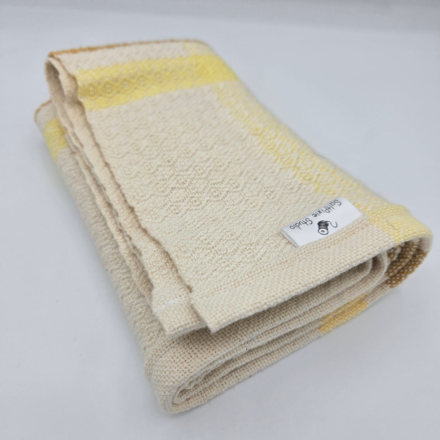 Dishtowel | Handwoven Kitchen Towel | 3 Color Stripes | Yellows