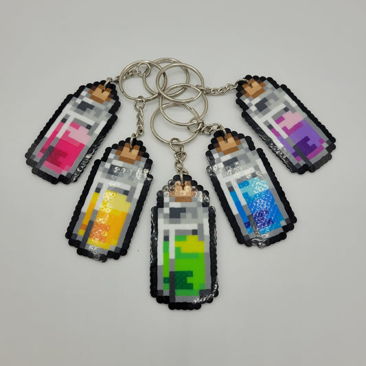 Mini Perler Potion Keychain Set #5