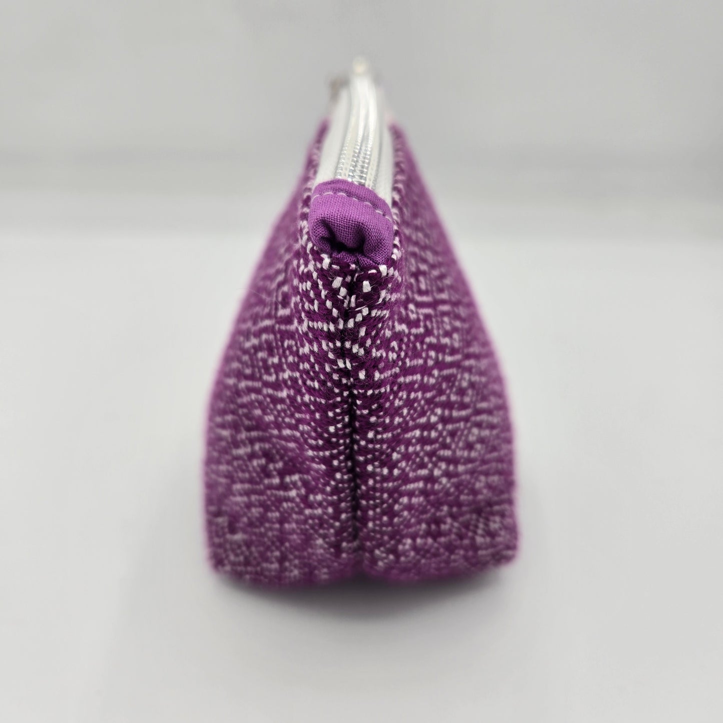 Trinket Bag | Handwoven + Cotton | Pink Diamonds and Bubbles