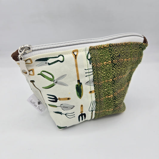 Trinket Bag | Handwoven + Cotton | Garden Tools pt. 2