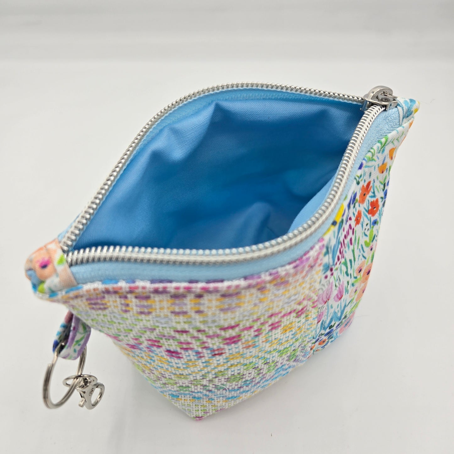 Trinket Bag | Handwoven + Cotton | Gradient Rainbow