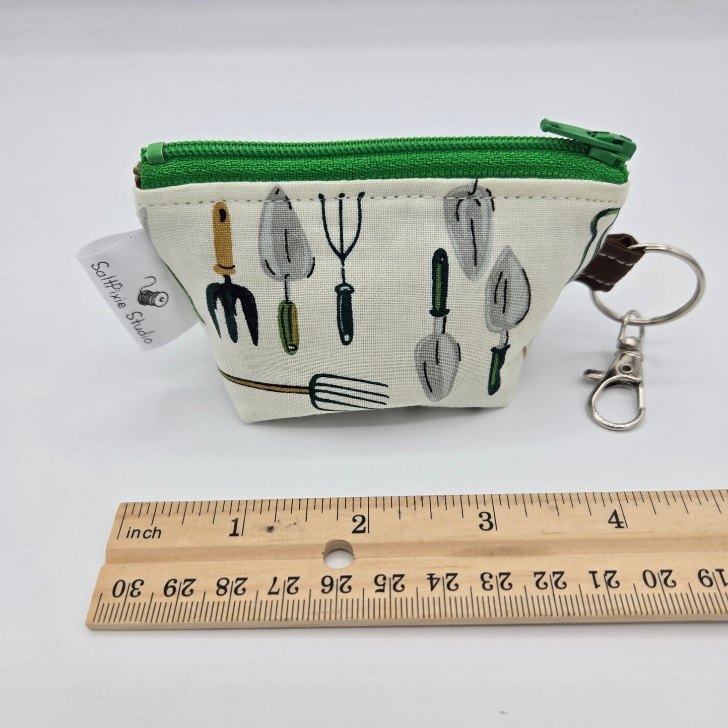 Super Tiny Mini Zip Clip Pouch | Handwoven & Cotton | Garden Tools