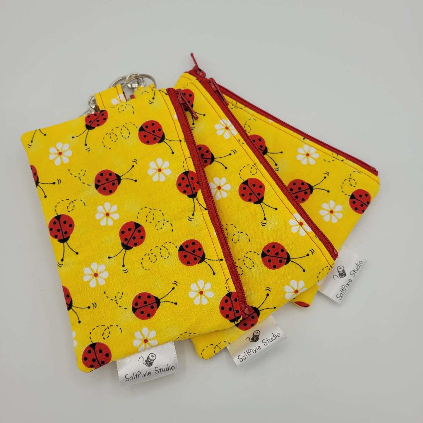 Mini Zipper Pouch | Quilter's Cotton | Ladybug Fun