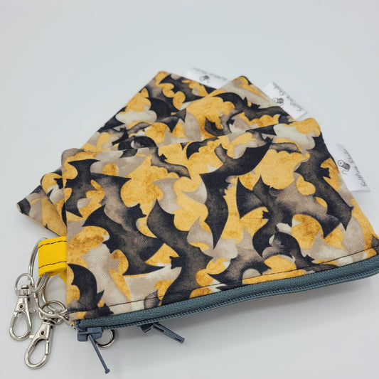 Mini Zipper Pouch | Quilter's Cotton | Multicolor Bats